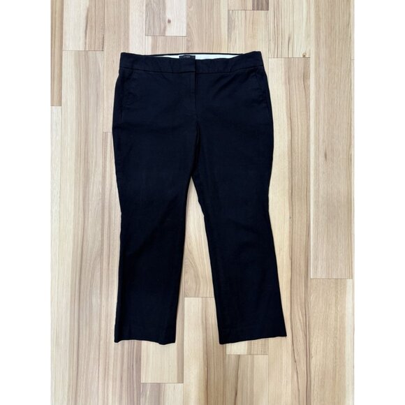 J. Crew Campbell Ankle Dress Pant Black 10 - Picture 2 of 5